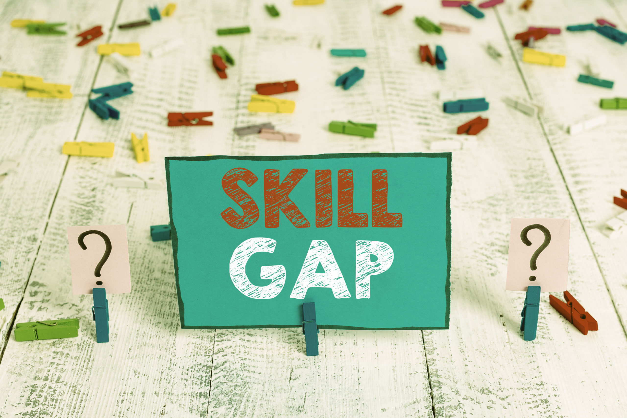 Skills Gap sign